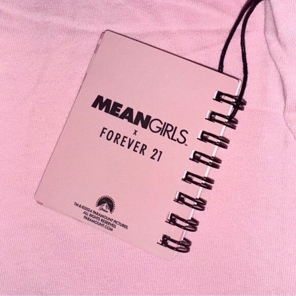 **SOLD** Mean Girls x Forever 21 Pink Oversized Graphic Tee Size Large - Picture 8 of 12